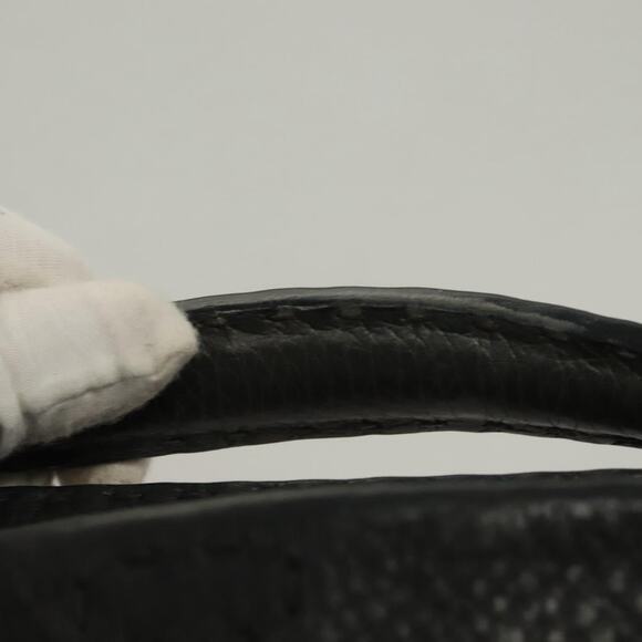 FENDI Celeria Hand Bag Leather Black Silver - Picture 8 of 13
